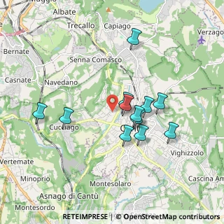 Mappa Via Ticino, 22063 Cantù CO, Italia (1.55667)