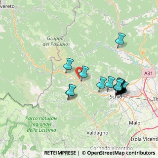 Mappa 36030 Valli del Pasubio VI, Italia (7.5925)