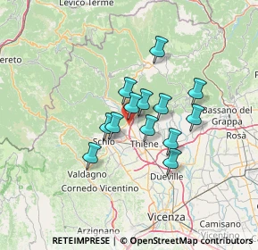 Mappa Via Thiene, 36013 Piovene Rocchette VI, Italia (9.43692)