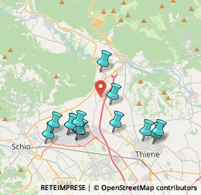 Mappa Via Thiene, 36013 Piovene Rocchette VI, Italia (3.84769)