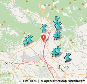 Mappa Via Thiene, 36013 Piovene Rocchette VI, Italia (3.41786)