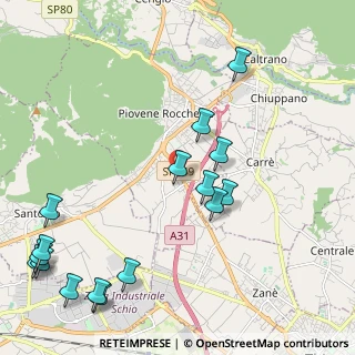 Mappa Via Thiene, 36013 Piovene Rocchette VI, Italia (2.70375)