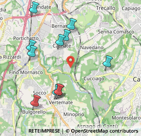Mappa Via Campania, 22073 Fino Mornasco CO, Italia (2.11545)