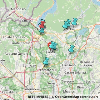 Mappa Via A. Saffi, 22063 Cantù CO, Italia (6.49727)