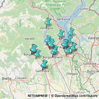 Mappa Via Gentile, 28024 Gozzano NO, Italia (10.549)
