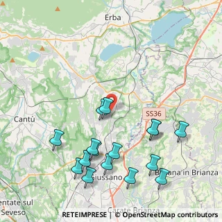 Mappa Via Umberto Maddalena, 22040 Lurago D'erba CO, Italia (4.68938)