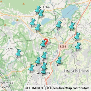 Mappa Via Umberto Maddalena, 22040 Lurago D'erba CO, Italia (4.63125)