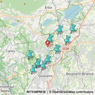 Mappa Via Umberto Maddalena, 22040 Lurago D'erba CO, Italia (3.57636)