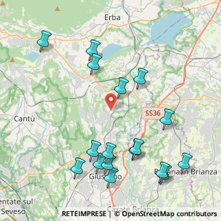 Mappa Via Umberto Maddalena, 22040 Lurago D'erba CO, Italia (4.85706)