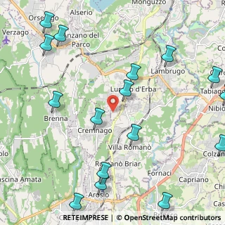 Mappa Via Umberto Maddalena, 22040 Lurago D'erba CO, Italia (2.90375)