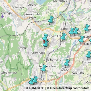 Mappa Via Umberto Maddalena, 22040 Lurago D'erba CO, Italia (2.74571)