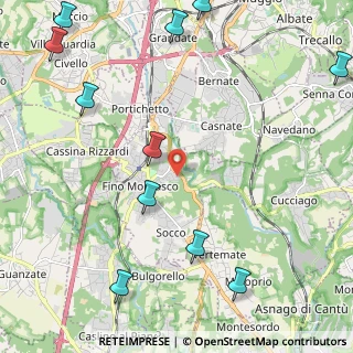 Mappa Via Giotto, 22073 Fino Mornasco CO, Italia (3.05091)