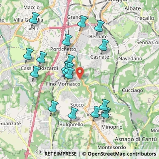 Mappa Via Giotto, 22073 Fino Mornasco CO, Italia (2.01389)