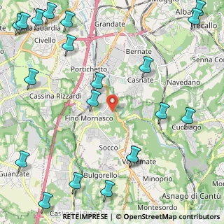 Mappa Via Giotto, 22073 Fino Mornasco CO, Italia (3.243)