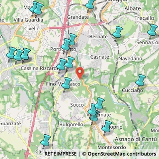 Mappa Via Giotto, 22073 Fino Mornasco CO, Italia (2.8285)