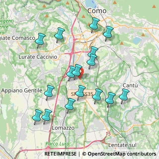 Mappa Via Giotto, 22073 Fino Mornasco CO, Italia (3.86125)