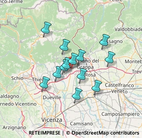 Mappa Via Stazione, 36063 Marostica VI, Italia (10.11462)