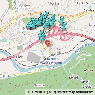 Mappa Viale Stazione, 11024 Châtillon AO, Italia (0.4925)