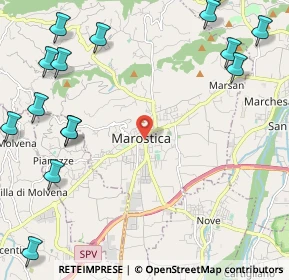 Mappa Via Daniele Manin, 36063 Marostica VI, Italia (3.152)