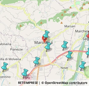 Mappa Via Daniele Manin, 36063 Marostica VI, Italia (2.99583)