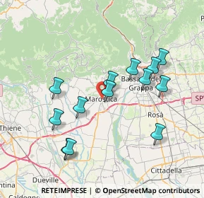 Mappa Via Daniele Manin, 36063 Marostica VI, Italia (7.11077)