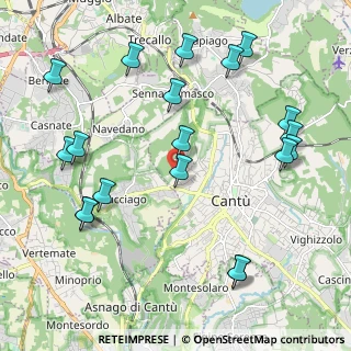 Mappa Via Tevere, 22063 Cantù CO, Italia (2.44684)
