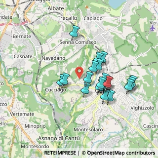 Mappa Via Tevere, 22063 Cantù CO, Italia (1.534)