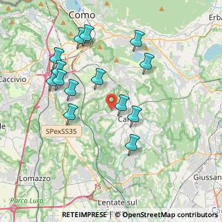 Mappa Via Tevere, 22063 Cantù CO, Italia (3.89786)