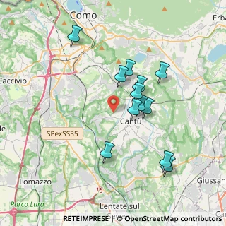 Mappa Via Tevere, 22063 Cantù CO, Italia (3.31667)