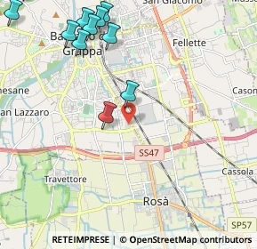 Mappa Centro Commerciale Il Grifone, 36061 Bassano del Grappa VI, Italia (2.83583)