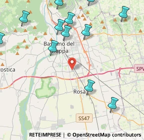 Mappa Centro Commerciale Il Grifone, 36061 Bassano del Grappa VI, Italia (5.2975)