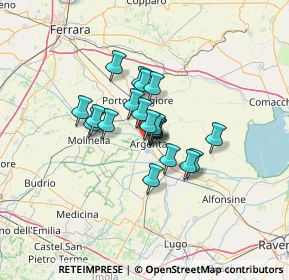 Mappa Via Crocetta, 44011 Argenta FE, Italia (8.241)