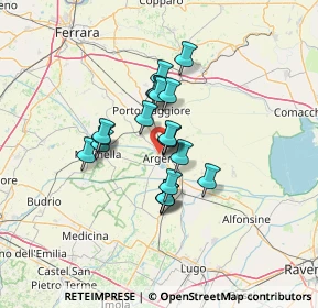 Mappa Via Crocetta, 44011 Argenta FE, Italia (9.2795)