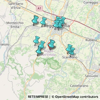 Mappa Via Crocioni, 42020 Albinea RE, Italia (6.33)