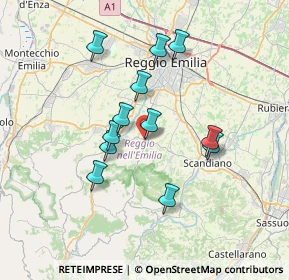 Mappa Via Morandi, 42020 Albinea RE, Italia (6.2425)