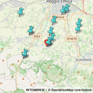 Mappa Via Crocioni, 42020 Albinea RE, Italia (4.21786)