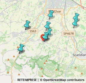 Mappa Via Morandi, 42020 Albinea RE, Italia (3.44545)