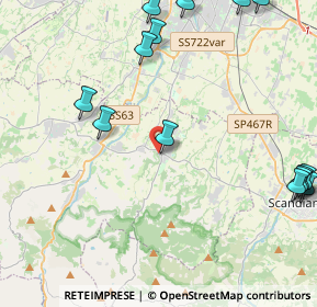 Mappa Via Morandi, 42020 Albinea RE, Italia (6.5555)