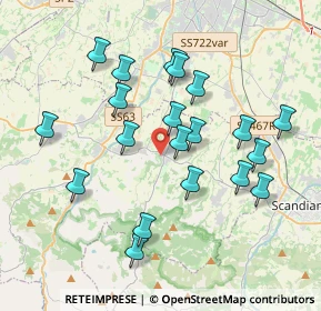 Mappa Via Morandi, 42020 Albinea RE, Italia (3.714)