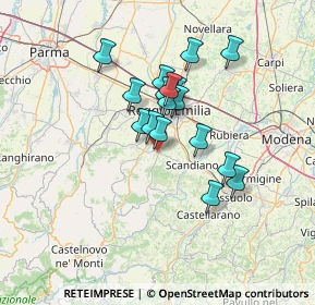 Mappa Via Crocioni, 42020 Albinea RE, Italia (10.69529)