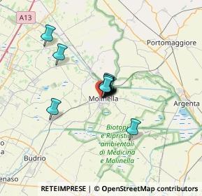 Mappa Via Vittorio Alfieri, 40062 Molinella BO, Italia (3.36417)