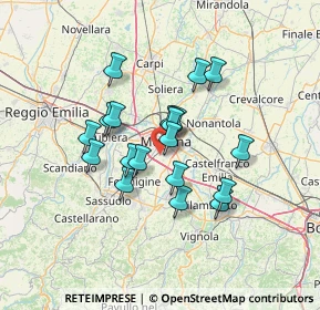Mappa Via Piacenza, 41125 Modena MO, Italia (10.82158)