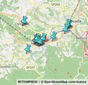 Mappa Via Comandante Boro, 15076 Ovada AL, Italia (1.2335)