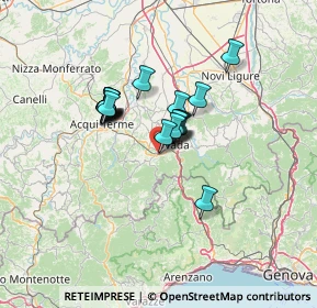 Mappa Via Comandante Boro, 15076 Ovada AL, Italia (9.6745)
