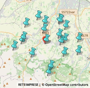 Mappa Via Antonio Piccinini, 42020 Albinea RE, Italia (3.8885)