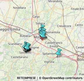 Mappa Via Rieti, 41125 Modena MO, Italia (10.6625)