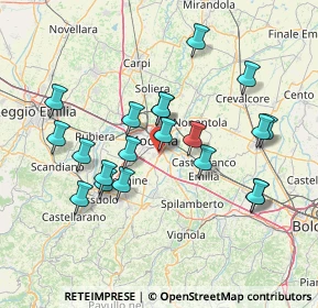 Mappa Via Rieti, 41125 Modena MO, Italia (14.3505)