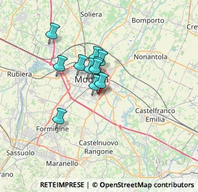 Mappa Via Rieti, 41125 Modena MO, Italia (4.61636)