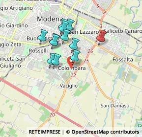 Mappa Via Rieti, 41125 Modena MO, Italia (1.45917)