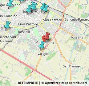 Mappa Via Rieti, 41125 Modena MO, Italia (2.82)